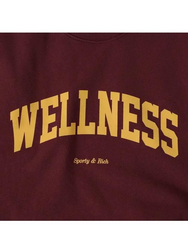 Wellness Sweatshirt Burgundy - SPORTY & RICH - BALAAN 4