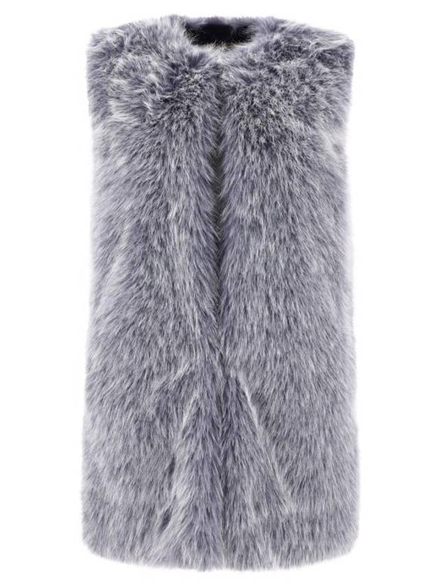 Faux Fur Vest Grey - HERNO - BALAAN 1