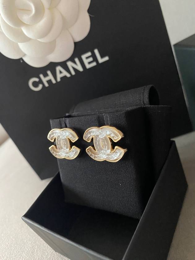 CC Logo EarringsStud White EarringsABD564 - CHANEL - BALAAN 3