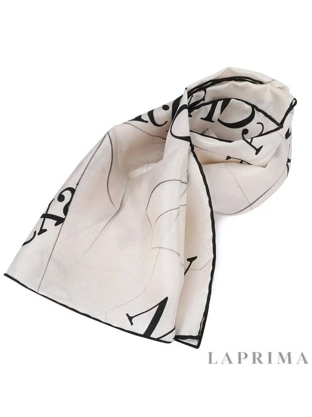 Logo Silk Muffler Ivory - ALEXANDER MCQUEEN - BALAAN 9