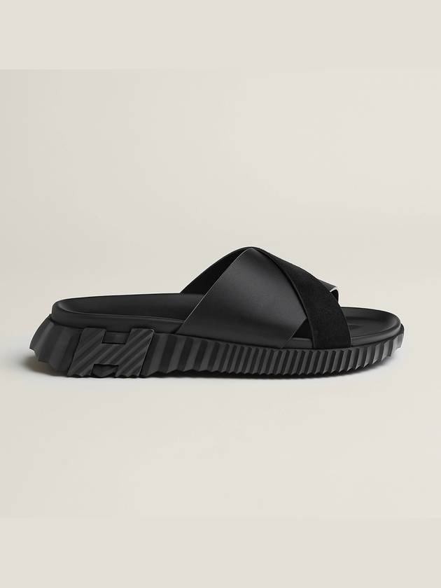 Infra Slippers Black - HERMES - BALAAN 4