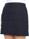 women's padded H-line skirt navy - HORN GARMENT - BALAAN 9