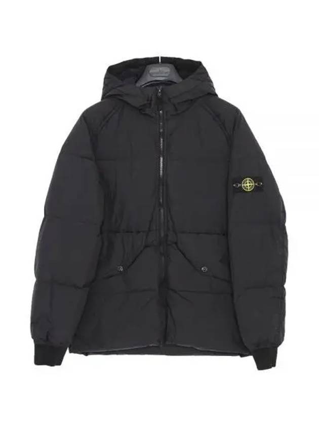 Kids Wappen Patch Hooded Padding Black - STONE ISLAND - BALAAN 2