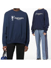 Racquet & Health Cotton Sweatshirt Navy - SPORTY & RICH - BALAAN 2