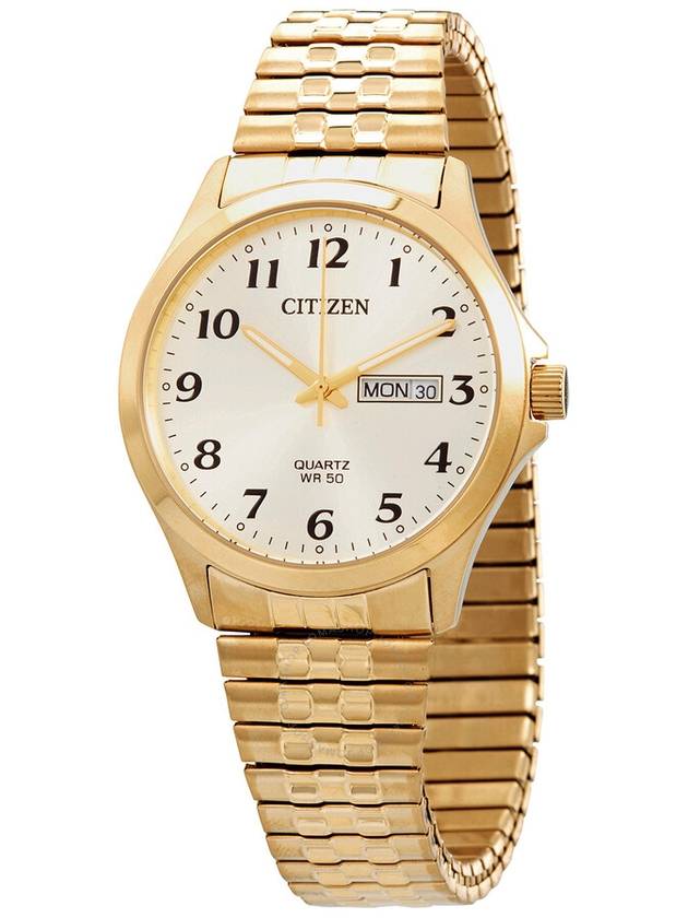 Citizen Quartz Champagne Dial Gold-tone Men's Watch BF5002-99P - CITIZEN - BALAAN 1