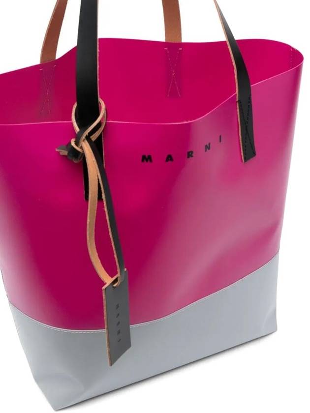 Tribeca Shopping Tote Bag Pink - MARNI - BALAAN 4