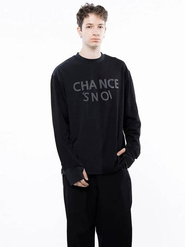 Men s M243MT01BR Snowy Reverse Sleeve Crew Neck Sweatshirt Black Navy - CHANCE'S NOI - BALAAN 1