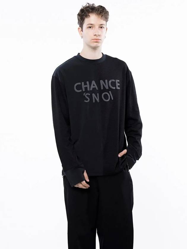 Men s M243MT01BR Snowy Reverse Sleeve Crew Neck Sweatshirt Black Navy - CHANCE'S NOI - BALAAN 7