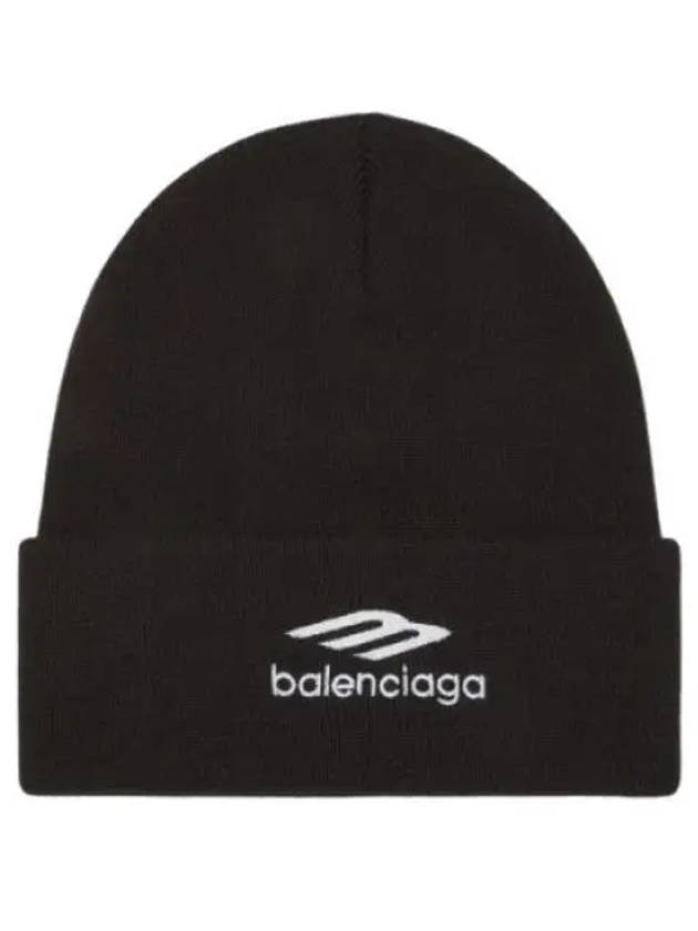 Sports Icon Knit Beanie Black - BALENCIAGA - BALAAN 2