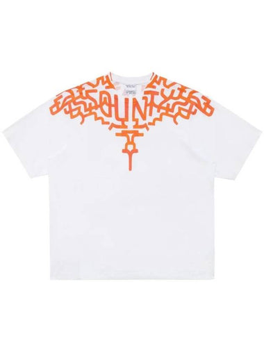 Graffiti Wings Print T-Shirt CMAA054S24JER0010120 - MARCELO BURLON - BALAAN 1