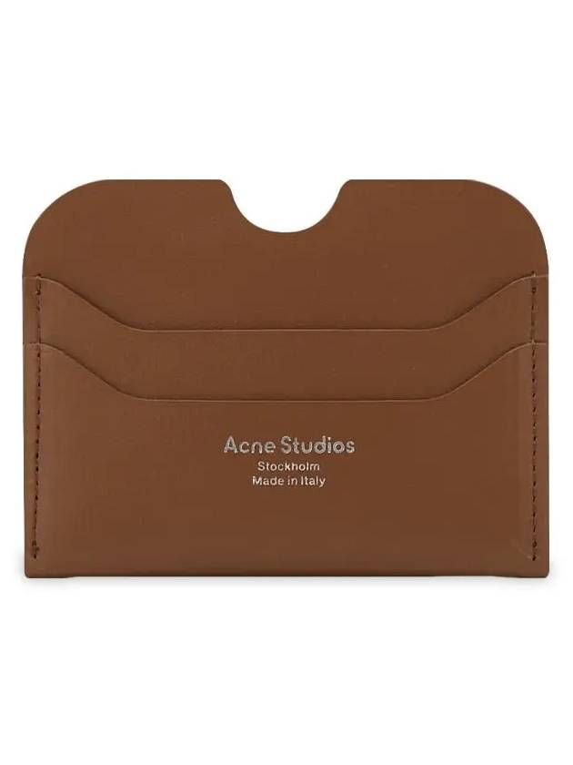 Silver Logo Card Wallet Brown - ACNE STUDIOS - BALAAN 2