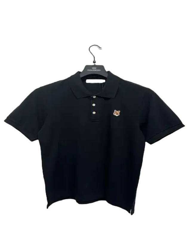 Fox Head Patch Classic Short Sleeve T-Shirt Black - MAISON KITSUNE - BALAAN 2