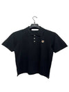 Fox Head Patch Classic Short Sleeve Polo Shirt Black - MAISON KITSUNE - BALAAN 2