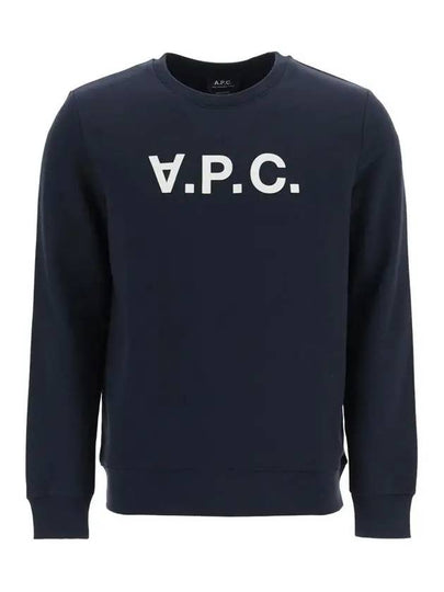 VPC Logo Crew Neck Sweatshirt Navy - A.P.C. - BALAAN 2