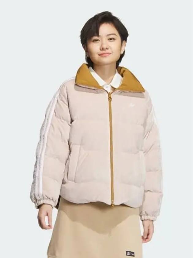 Reversible Down Jacket Women s Original Wonder Taupe IU4836 693569 - ADIDAS - BALAAN 1