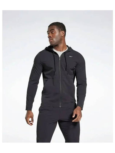 Performance Zip-Up Hoodie Black - REEBOK - BALAAN 1