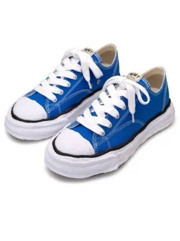 A11FW702 CL BLUE Peterson OG Sole Canvas Low Top Sneakers - MIHARA YASUHIRO - BALAAN 1