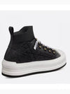 Walk'n'Dior Platform High Top Sneakers Black - DIOR - BALAAN 2