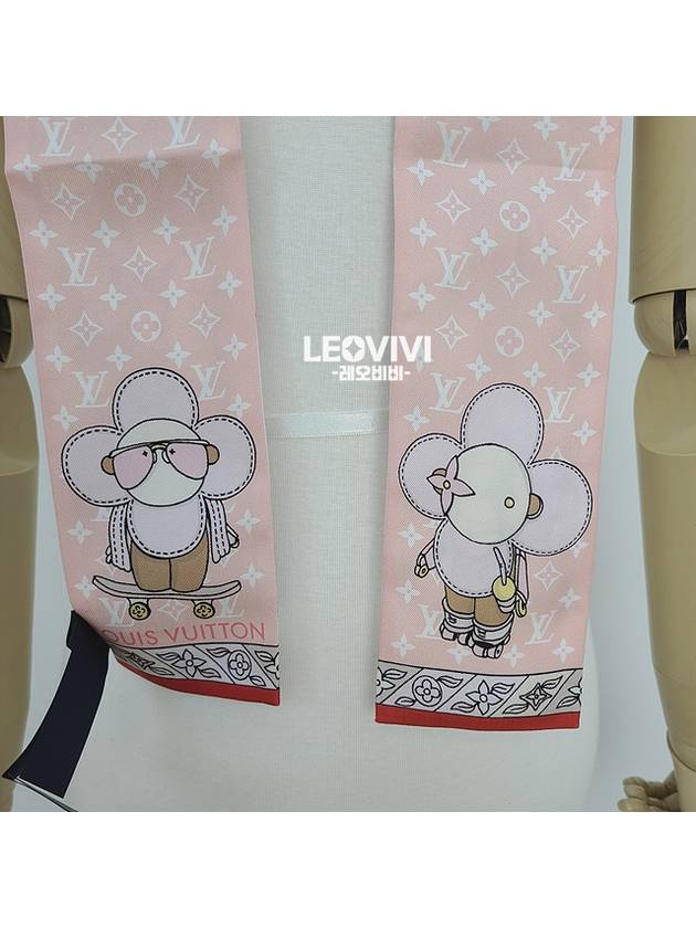 Monogram Vivienne Square Bandeau Twilly Petite Scarf Baby Pink M77402 - LOUIS VUITTON - BALAAN 7