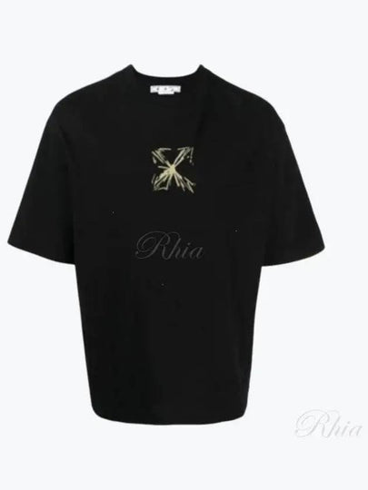 Splash Arrow Over Skate Short Sleeve T Shirt Black - OFF WHITE - BALAAN 2