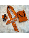 Les Chiens Parisiens Twilly Scarf Orange - HERMES - BALAAN 2