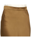 Women's Zurlo Envers Satin A Line Skirt Camel - MAX MARA - BALAAN 10