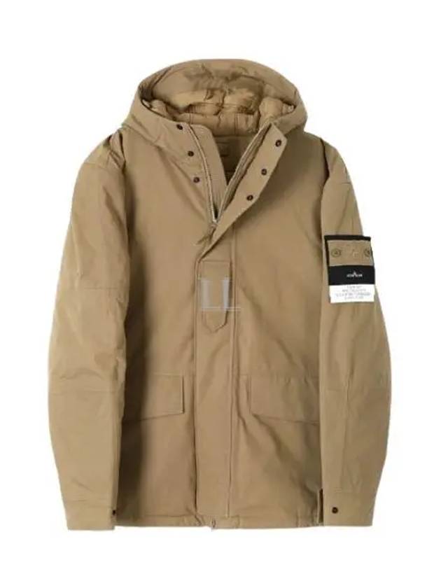 Ghost Piece Nylon Hooded Jacket Beige - STONE ISLAND - BALAAN 2