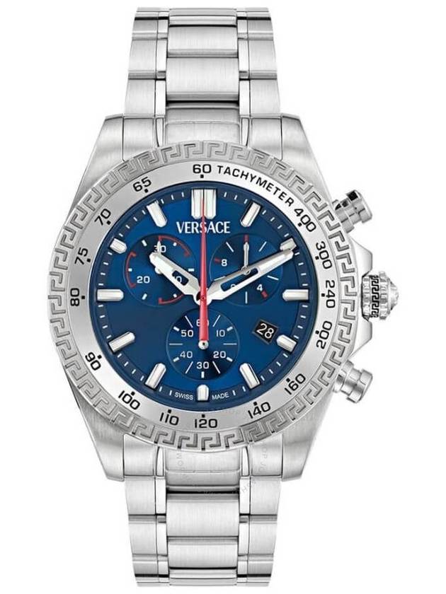 Versace Chrono Chronograph Quartz Blue Dial Men's Watch VE9K00924 - VERSACE - BALAAN 1