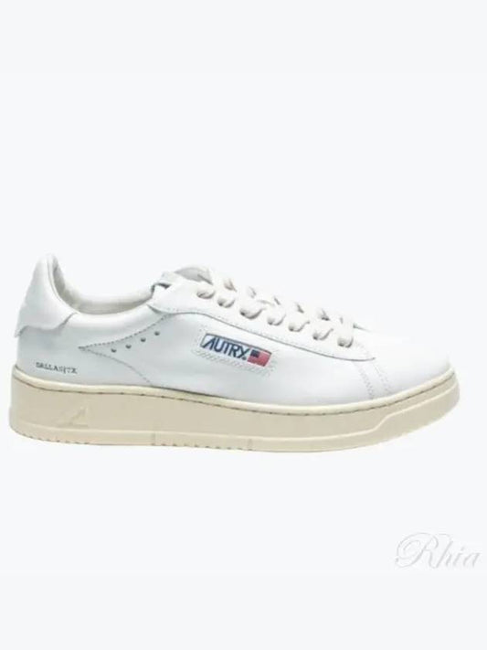 Dallas White Tab Leather Low Top Sneakers White - AUTRY - BALAAN 2