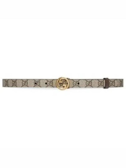 Blondie Thin Leather Belt Beige - GUCCI - BALAAN 2