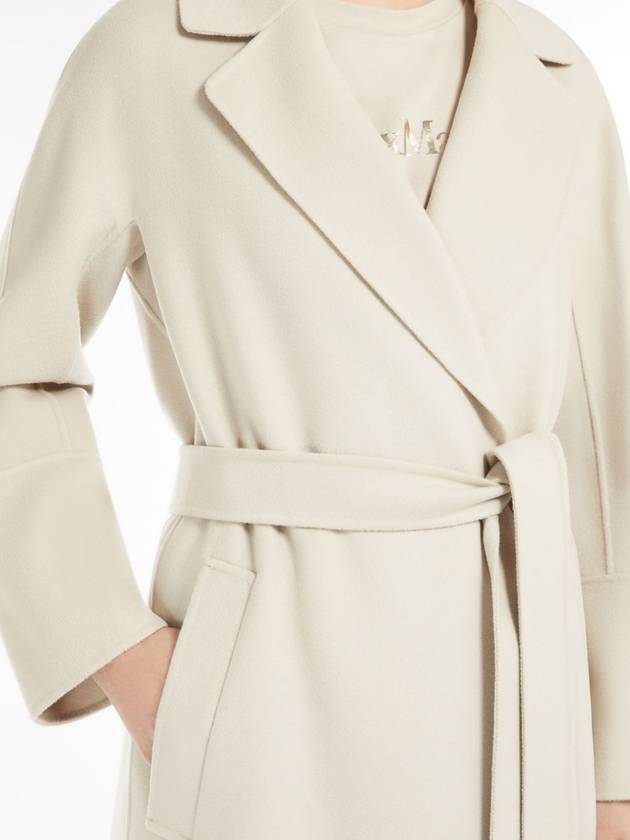 Elisa long wool robe single coat natural - S MAX MARA - BALAAN 6