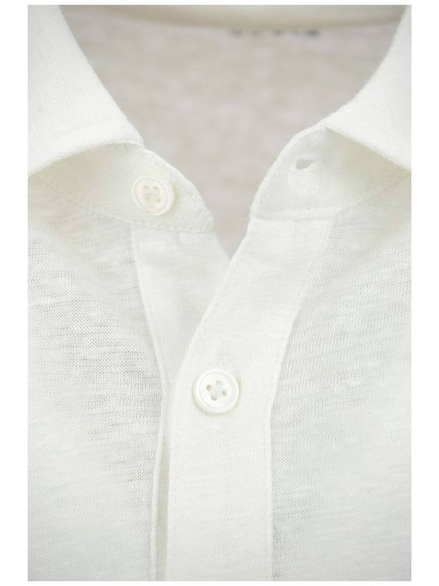 Linen polo shirt with short sleeves - MAJESTIC FILATURES - BALAAN 4