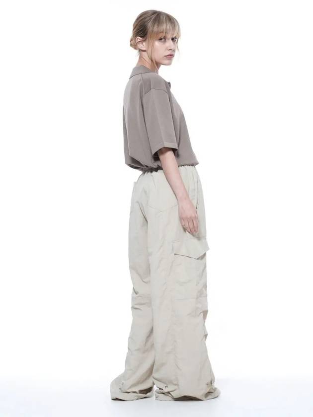 Women s NPCP BE Nylon Parachute Cargo Pants Beige - CHANCE'S NOI - BALAAN 3