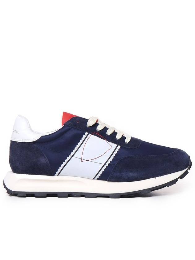 Paneled lace up running low top sneakers blue - PHILIPPE MODEL - BALAAN 2