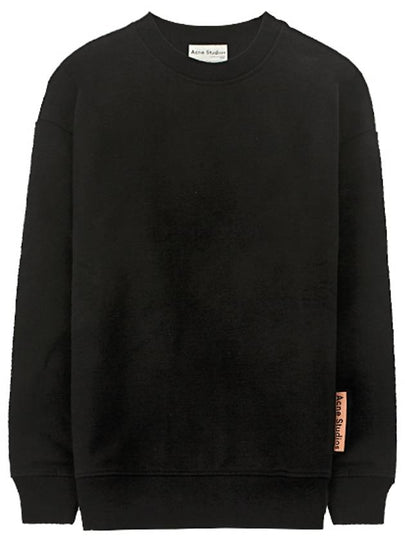 Tag Crew Neck Sweatshirt Black - ACNE STUDIOS - BALAAN 2