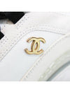 Mixed Fibers Velvet Calfskin Low Top Sneakers Ivory - CHANEL - BALAAN 8