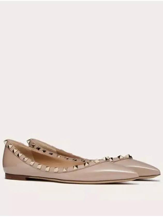 Women s Patent Leather Rockstud Ballerina 5W0S0403 VNW P45 - VALENTINO - BALAAN 2