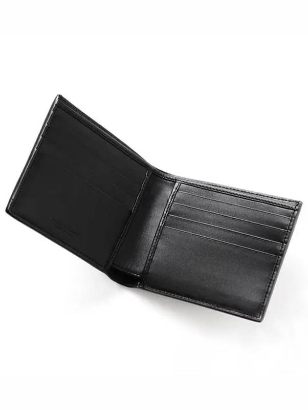 Intrecciato Weaving Half Wallet Black - BOTTEGA VENETA - BALAAN 6