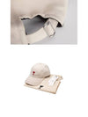 De Coeur Embroidered Logo Ball Cap Beige - AMI - BALAAN 7