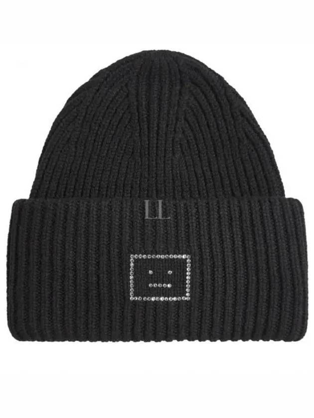 Face Logo Beanie Black - ACNE STUDIOS - BALAAN 2