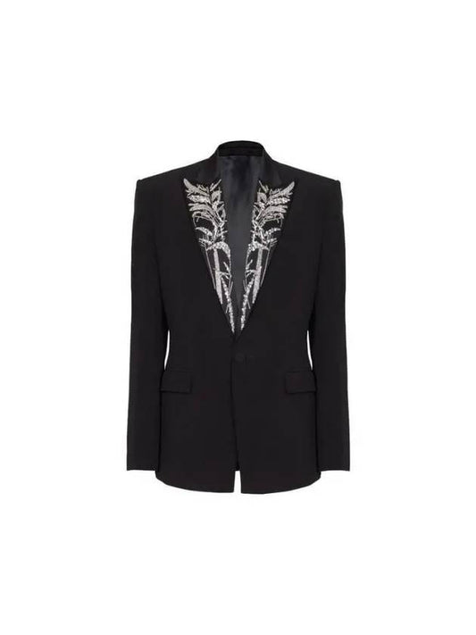 BAMBOO Lapel Single Blazer Jacket CH0SE035 PC30 EHV - BALMAIN - BALAAN 1