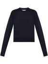 De Coeur Wool Knit Top Navy - AMI - BALAAN 1