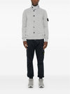 Wappen High Neck Button Up Wool Cardigan Melange Grey - STONE ISLAND - BALAAN 6