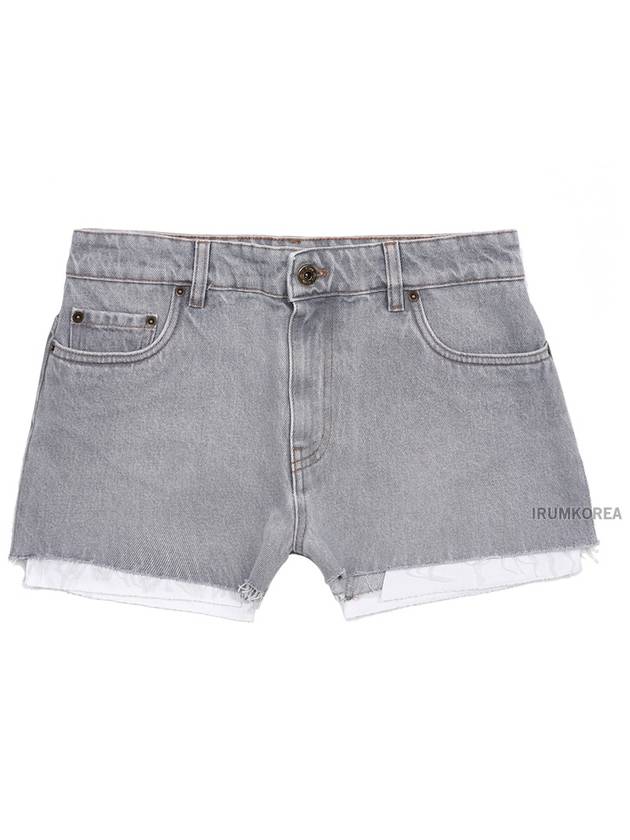 Women's Denim Shorts Grey - MIU MIU - BALAAN 10