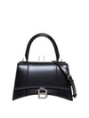 Hourglass Shiny Box Calfskin Small Tote Bag Black - BALENCIAGA - BALAAN 2