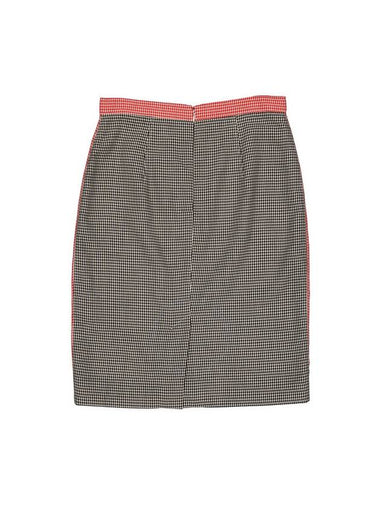 Women's Houndstooth Two-tone Wool H-Line Skirt - BURBERRY - BALAAN 1