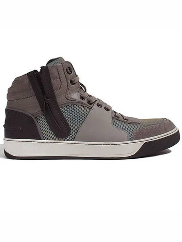 AM5EBMZREBP8A 8021 Zipper High Top Men's Sneakers - LANVIN - BALAAN 1