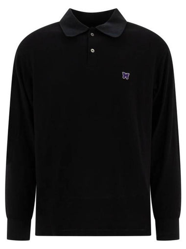 Embroidered Logo Long Sleeve PK Shirt Black - NEEDLES - BALAAN 1