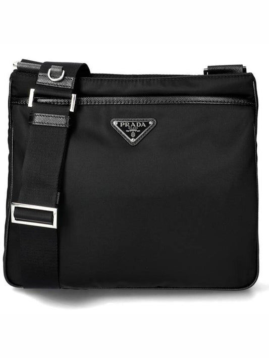 Pocono Saffiano Messenger Bag Black - PRADA - BALAAN 2