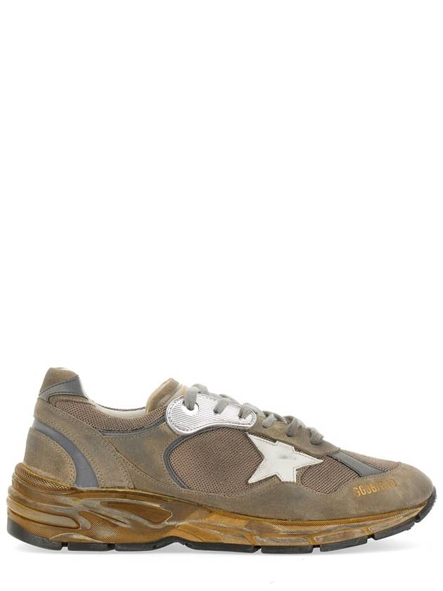 Mesh and Suede Dad-Star Sneakers White Dove Grey - GOLDEN GOOSE - BALAAN 4